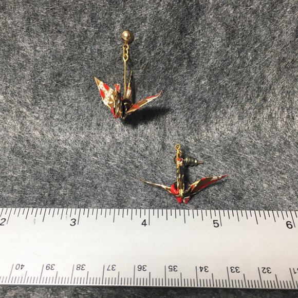 Paper Crane Earrings - Picture 7 of 7